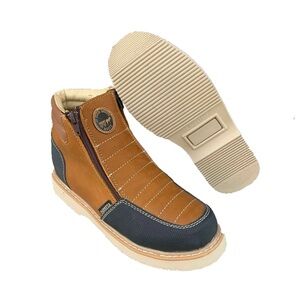 Brown and Black Leather Boots